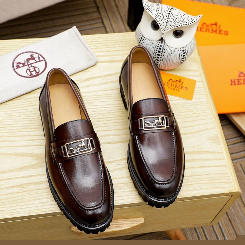 H**mes leather shoes